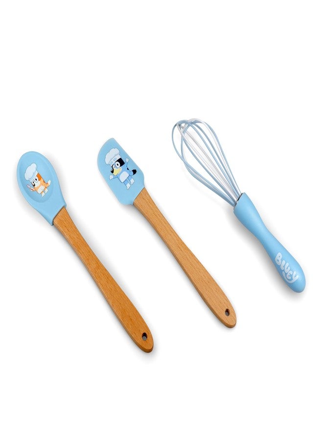 Handstand Kitchen Bluey Silicone Baking Utensil Set with 9" Spoon, 8.75" Spatula and 8.5" Whisk - Image 3